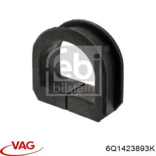 Compre 6Q1423893K VAG Mangueira da Direção hidrâulica assistida de pressão alta desde a bomba até a régua (do mecanismo)