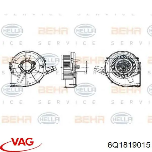Motor de ventilador de forno (de aquecedor de salão) VAG 6Q1819015 preço, a partir de 43,43 USD