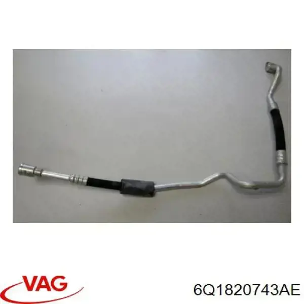 6Q1820743AE VAG Mangueira de aparelho de ar condicionado, desde o vaporizador até o compressor