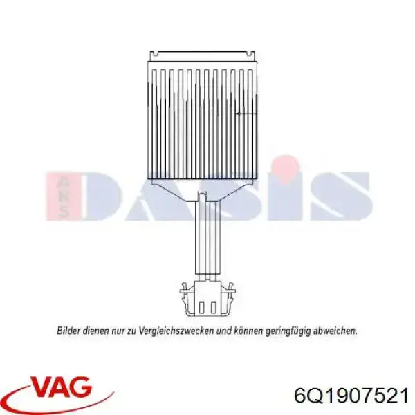 Compre 6Q1907521 VAG Resistor (resistência) de ventilador de forno (de aquecedor de salão)