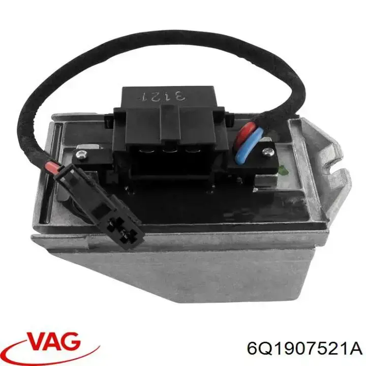 6Q1907521A VAG Resistor (resistência) de ventilador de forno (de aquecedor de salão)