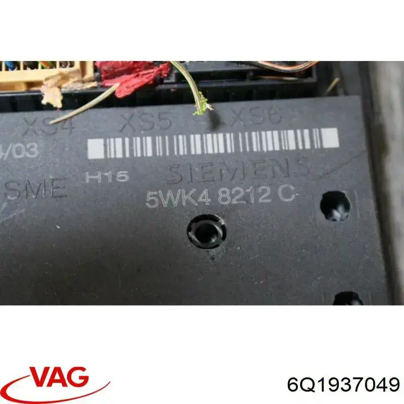 Módulo de direção (Centralina eletrônica) de motor 6Q1937049 VAG