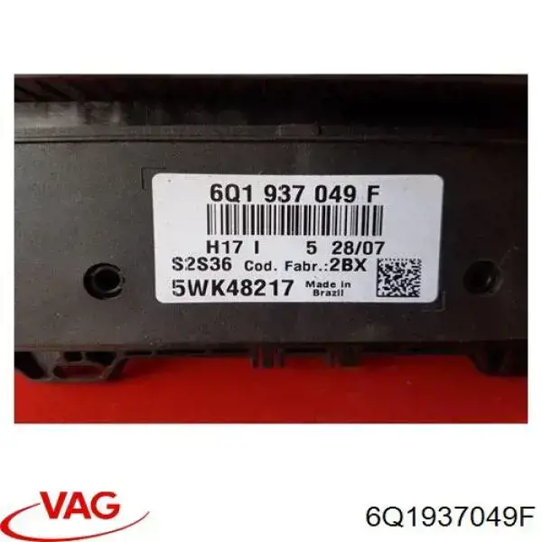 Unidade de dispositivos de segurança 6Q1937049F VAG