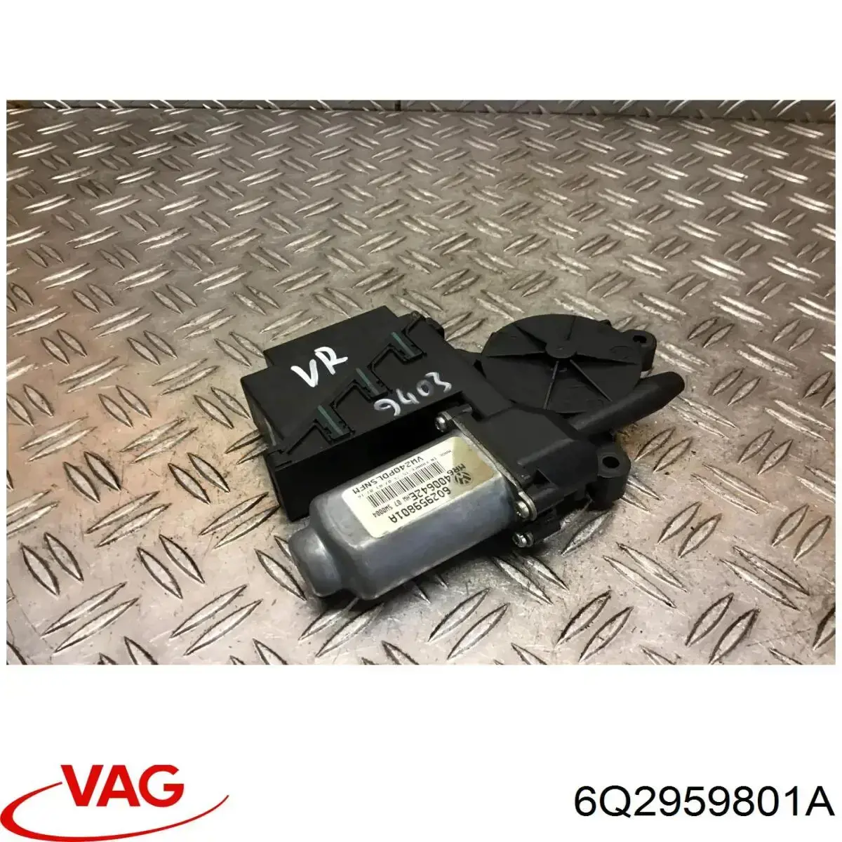 6Q2959801A VAG Mecanismo de acionamento de vidro da porta dianteira direita