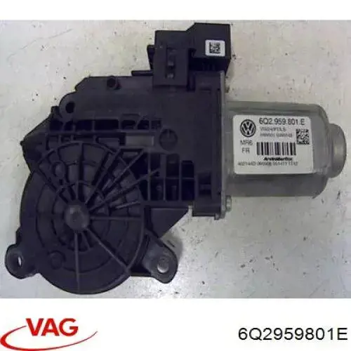 6Q2959801E VAG Motor de acionamento de vidro da porta dianteira direita