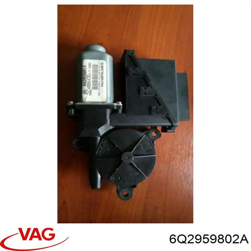 6Q2959802A VAG Motor de acionamento de vidro da porta dianteira esquerda