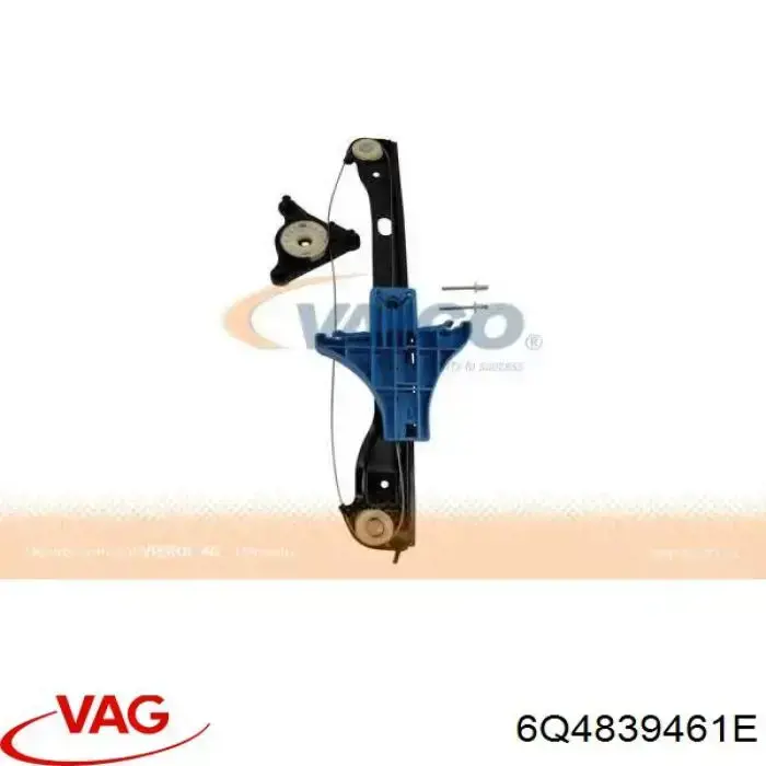 Compre 6Q4839461E VAG Mecanismo de acionamento de vidro da porta traseira esquerda