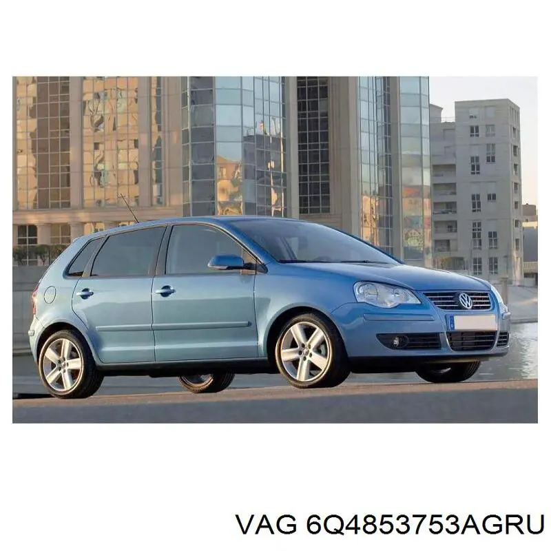 Moldura da porta traseira esquerda VAG 6Q4853753AGRU preço, a partir de 28,38 USD