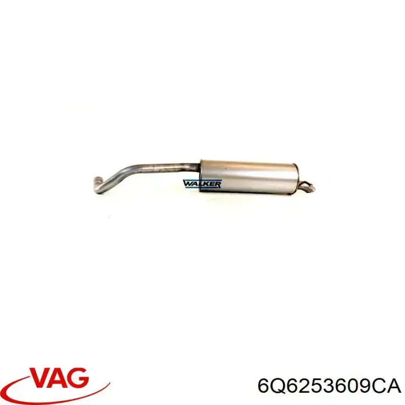 Silenciador, parte traseira VAG 6Q6253609CA preço, a partir de 106,12 USD