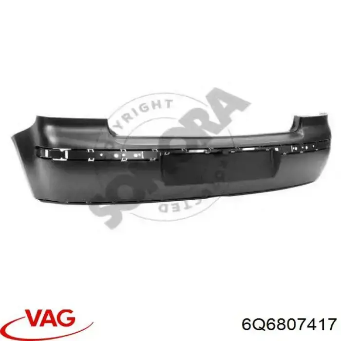 Pára-choque traseiro VAG 6Q6807417 preço, a partir de 153,34 USD