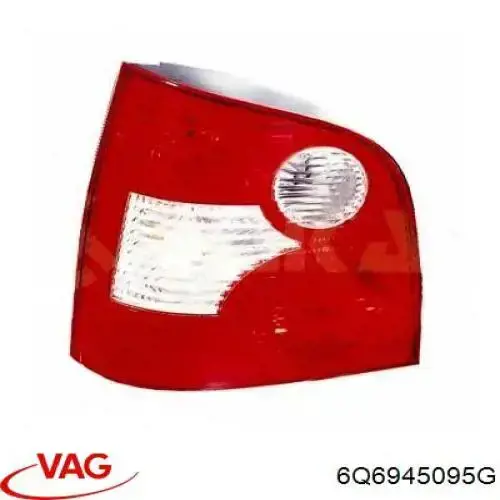 Lanterna traseira esquerda VAG 6Q6945095G preço, a partir de 55,69 USD