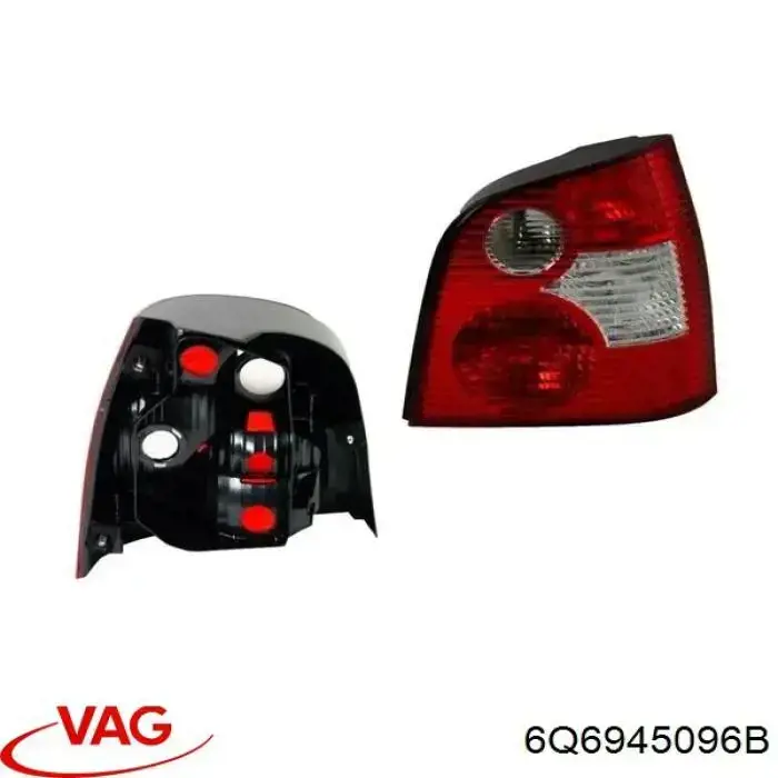 6Q6945096B VAG Lanterna traseira direita