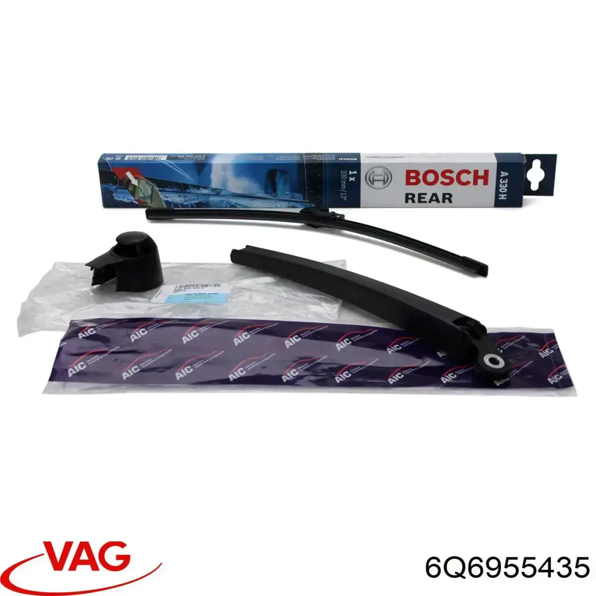 Compre 6Q6955435 VAG Tampão de porca de fixação do braço dianteiro de limpador de pára-brisa
