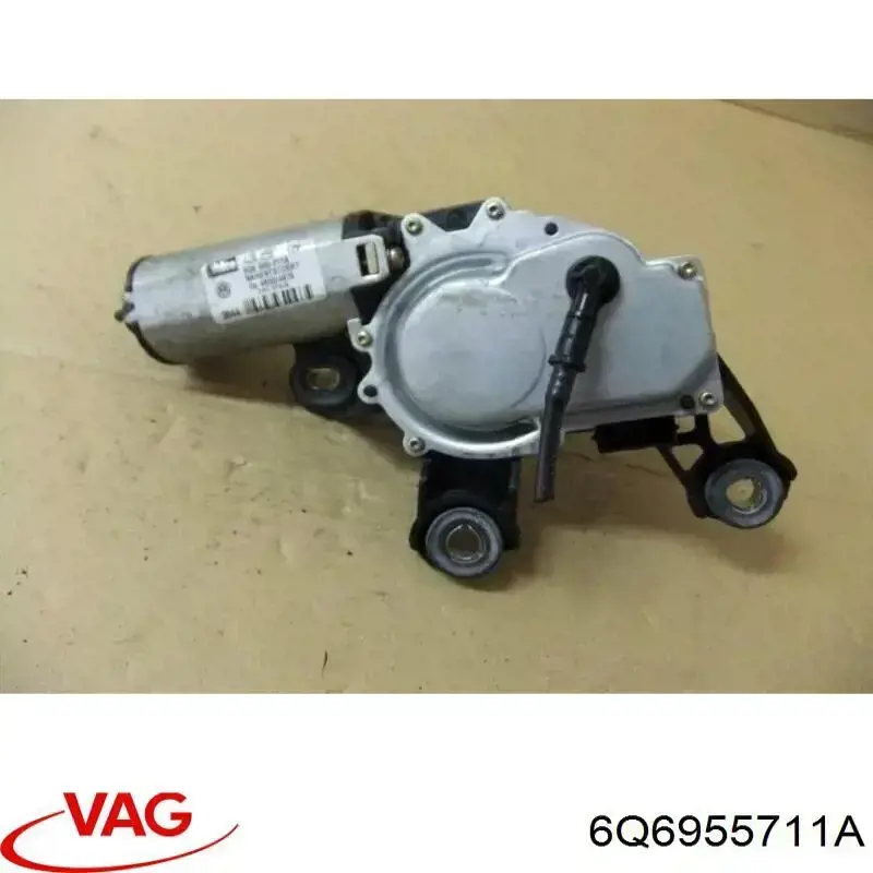 6Q6955711A VAG Motor de limpador pára-brisas de vidro traseiro