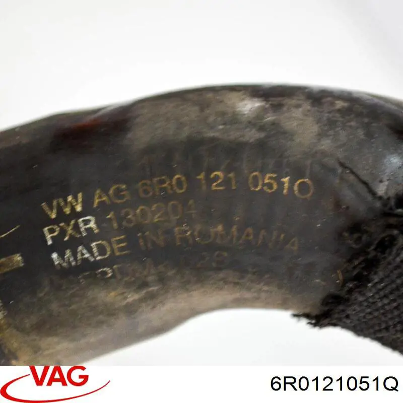 6R0121051Q VAG Mangueira (cano derivado) inferior do radiador de esfriamento