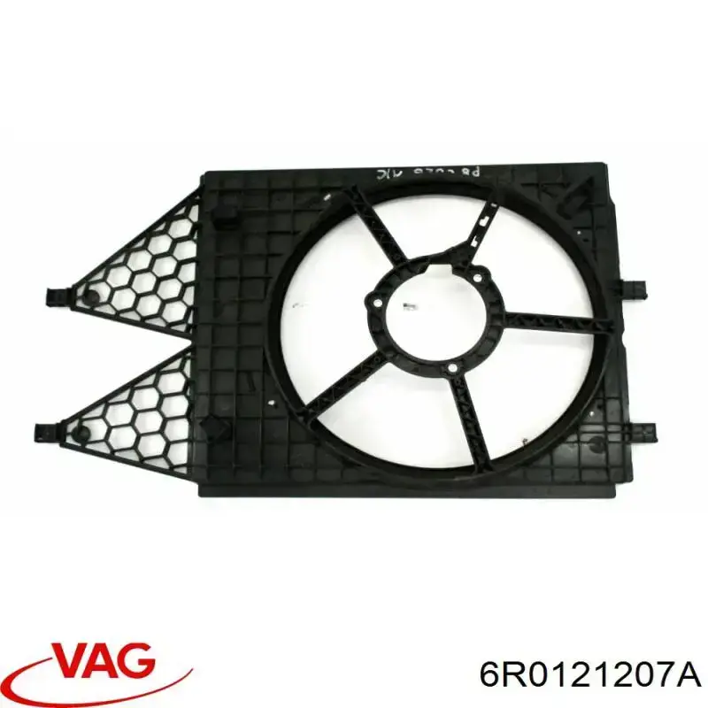 6R0121207A VAG Difusor do radiador de esfriamento