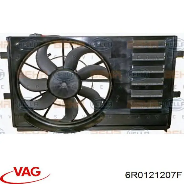 6R0121207F VAG Difusor do radiador de esfriamento
