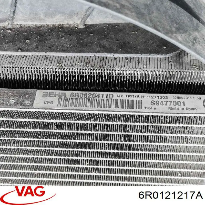6R0121217A VAG Difusor do radiador de esfriamento