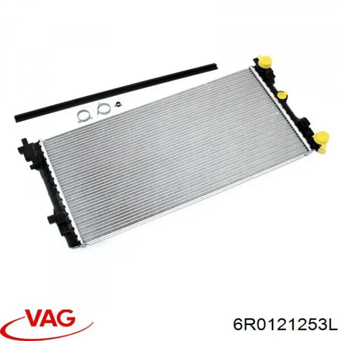 6R0121253L VAG Radiador de esfriamento de motor