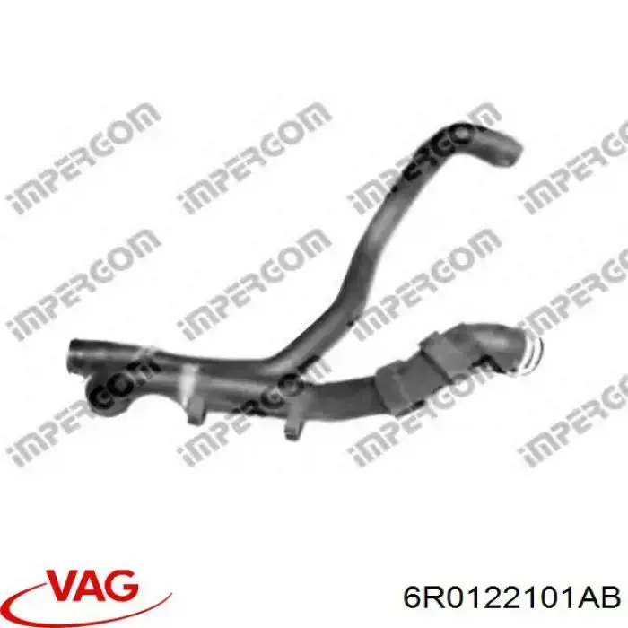 Mangueira (cano derivado) do sistema de esfriamento VAG 6R0122101AB preço, a partir de 40,66 USD