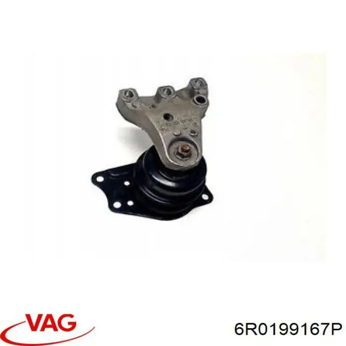 6R0199167P VAG Coxim (suporte) direito de motor