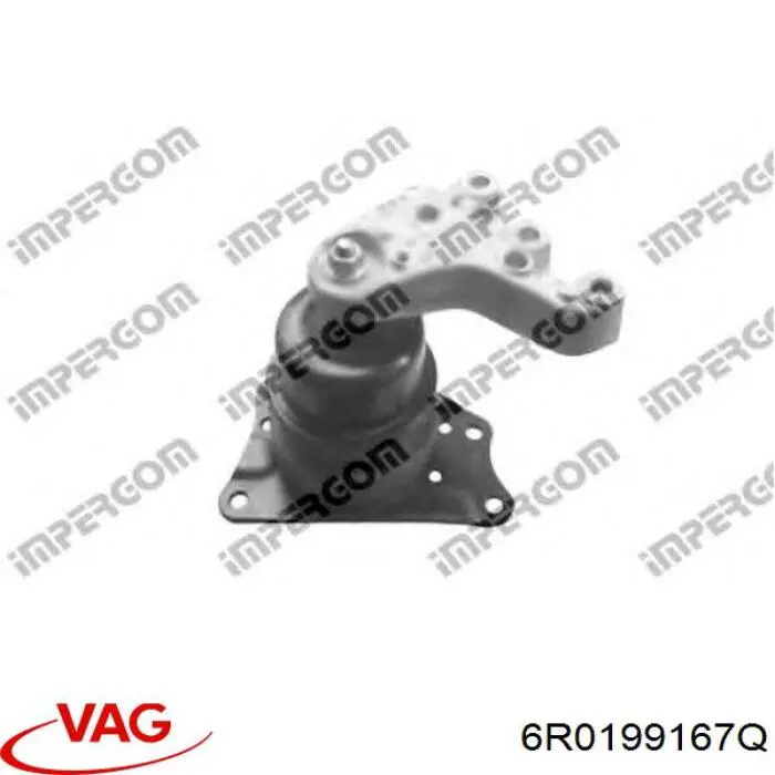 6R0199167Q VAG Coxim (suporte) direito de motor