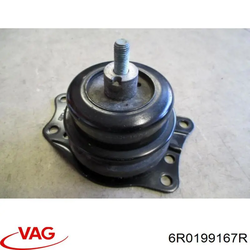 6R0199167R VAG Coxim (suporte) direito de motor