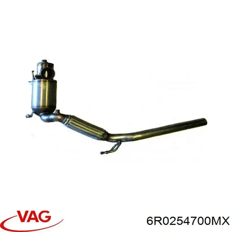 6R0254700MX VAG Silenciador, parte dianteira