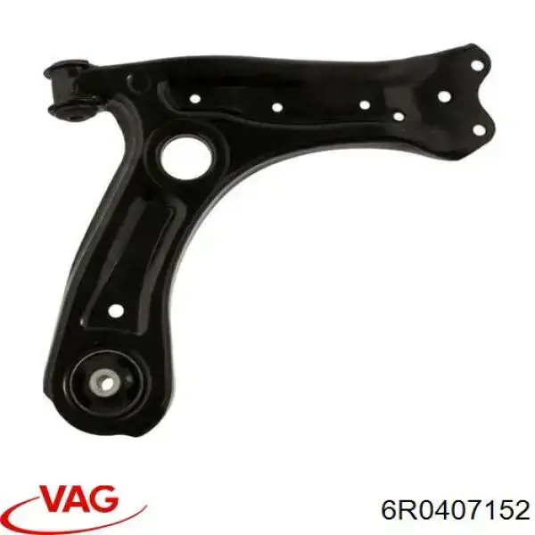 6R0407152 VAG Braço oscilante inferior direito de suspensão dianteira