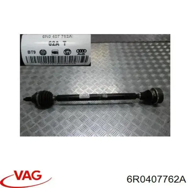 Semieixo (acionador) dianteiro direito VAG 6R0407762A preço, a partir de 49,46 USD