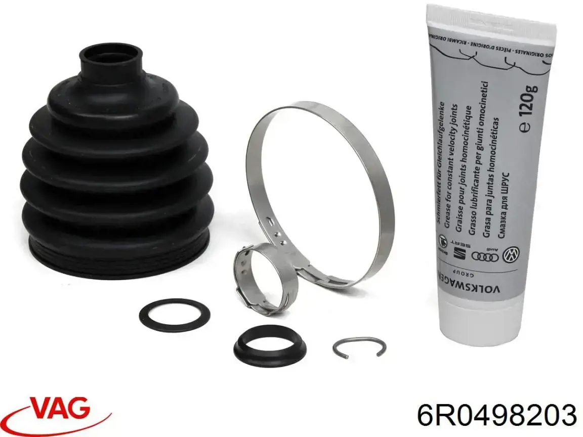Compre 6R0498203 VAG Bota de proteção externa de junta homocinética do semieixo dianteiro