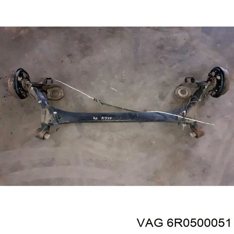 6R0500051 VAG Viga de suspensão traseira (plataforma veicular)