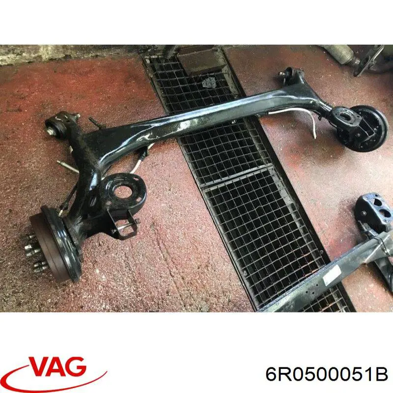 Compre 6R0500051B VAG Viga de suspensão traseira (plataforma veicular)