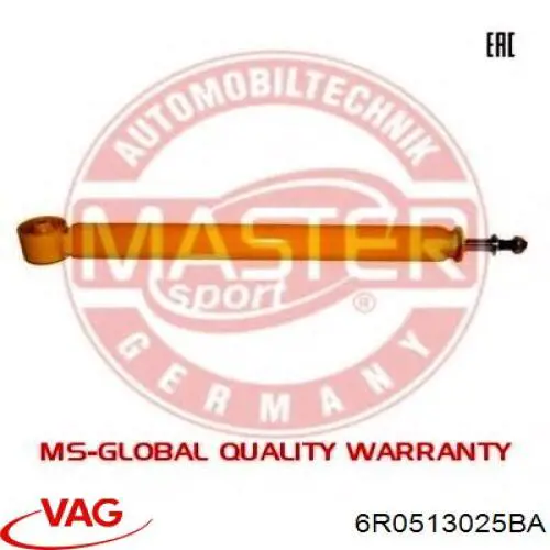 Compre 6R0513025BA VAG Amortecedor traseiro
