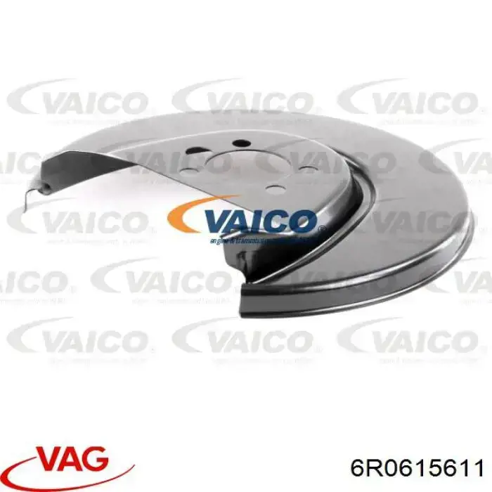 Compre 6R0615611 VAG Proteção esquerda do freio de disco traseiro