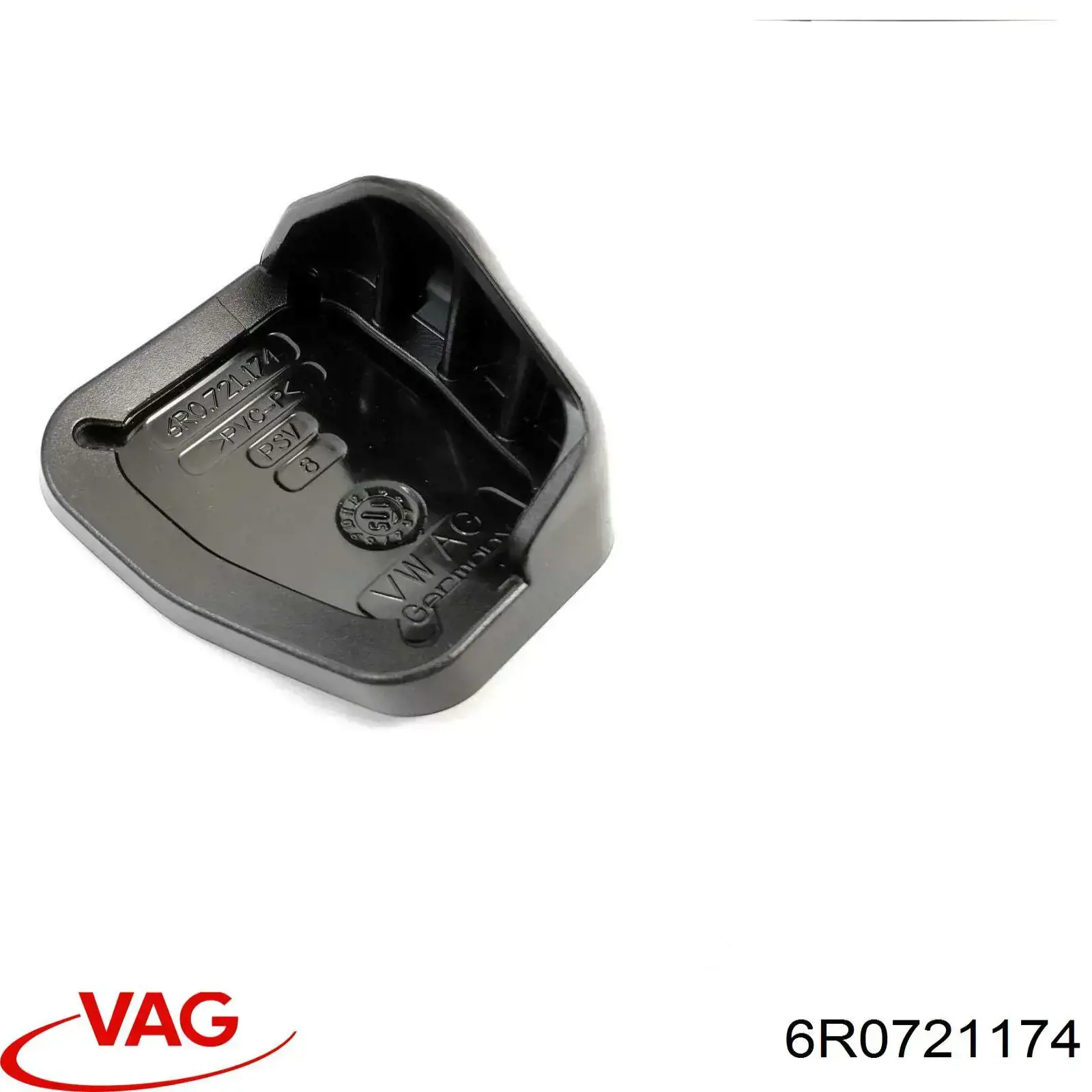 6R0721174 VAG Placa sobreposta de pedal de embraiagem