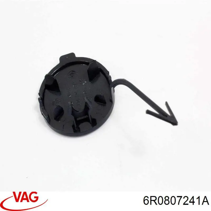 6R0807241A VAG Tampão dianteira do pára-choque do gancho de reboque