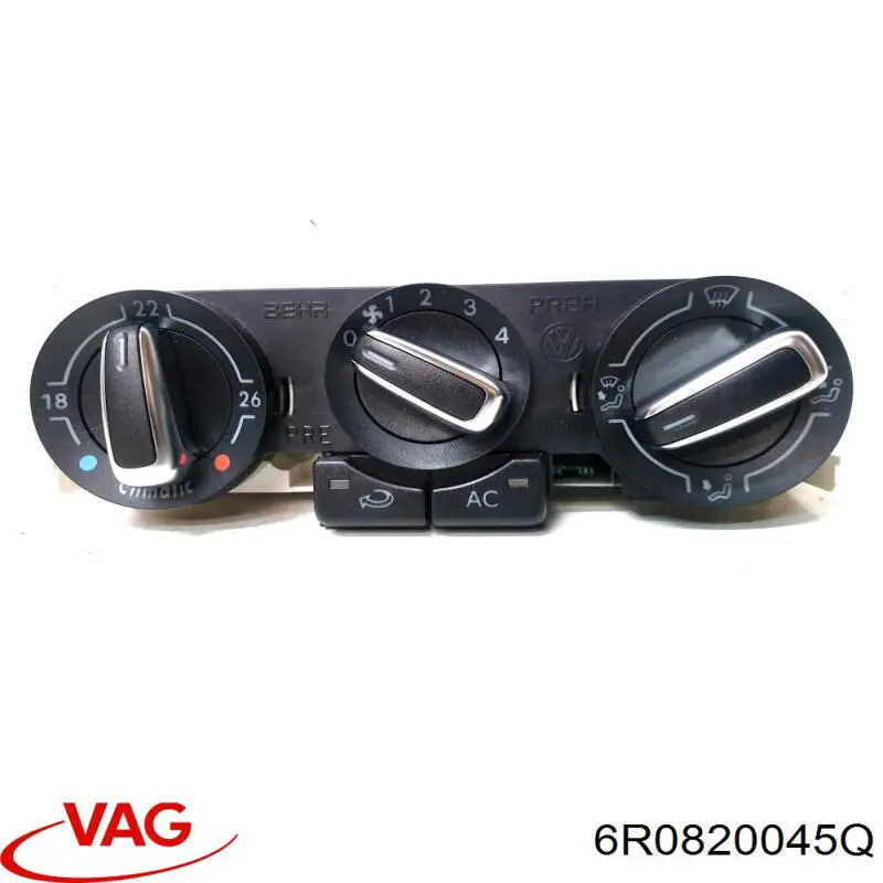 6R0820045Q VAG Unidade de controlo dos modos de aquecimento/condicionamento