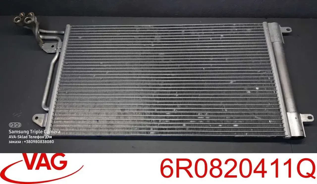 6R0820411Q VAG Radiador de aparelho de ar condicionado