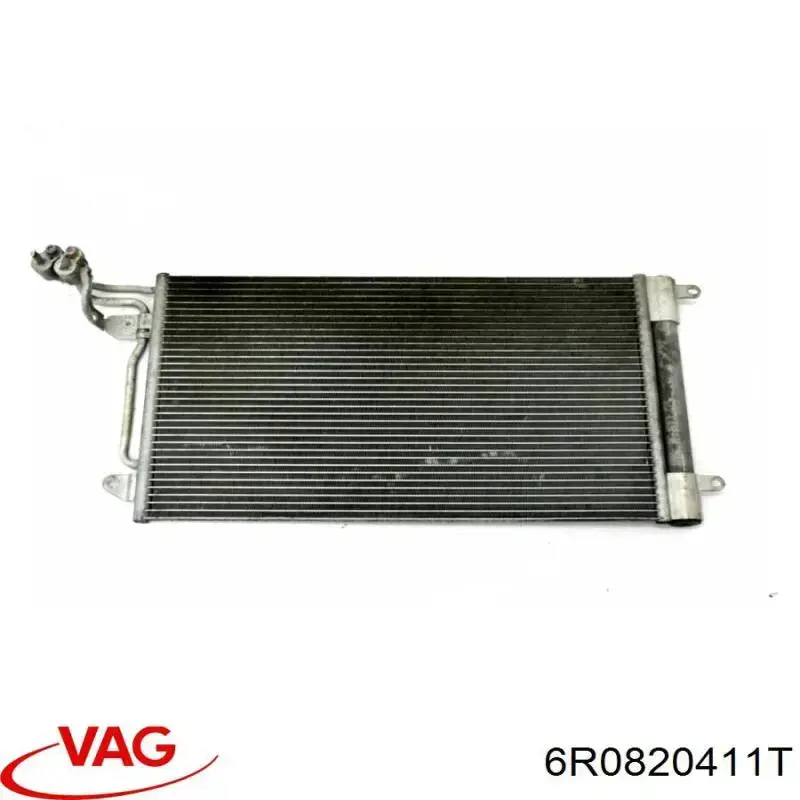 6R0820411T VAG Radiador de aparelho de ar condicionado