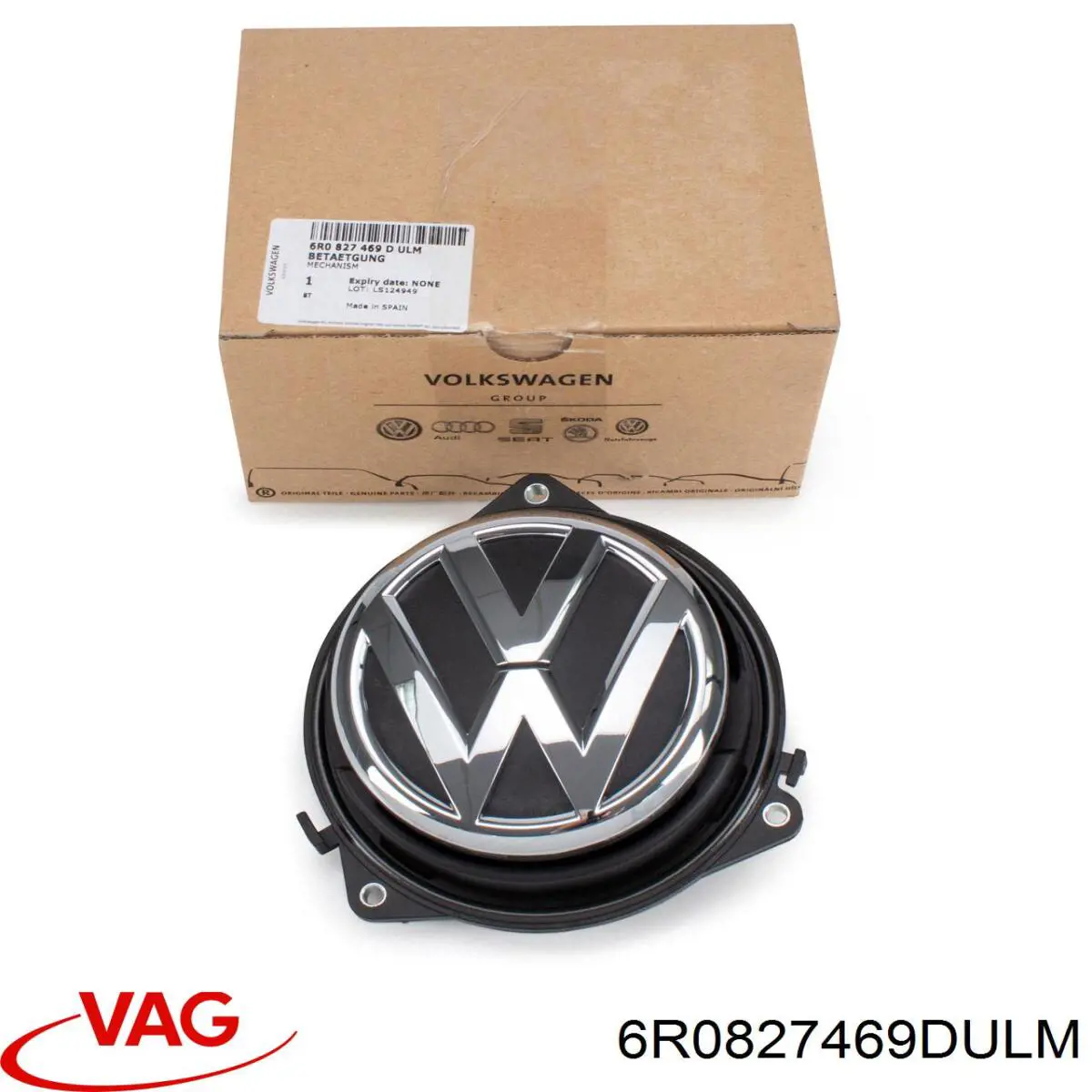 6R0827469DULM VAG Puxador externo de tampa de porta-malas (de 3ª/5ª porta traseira)