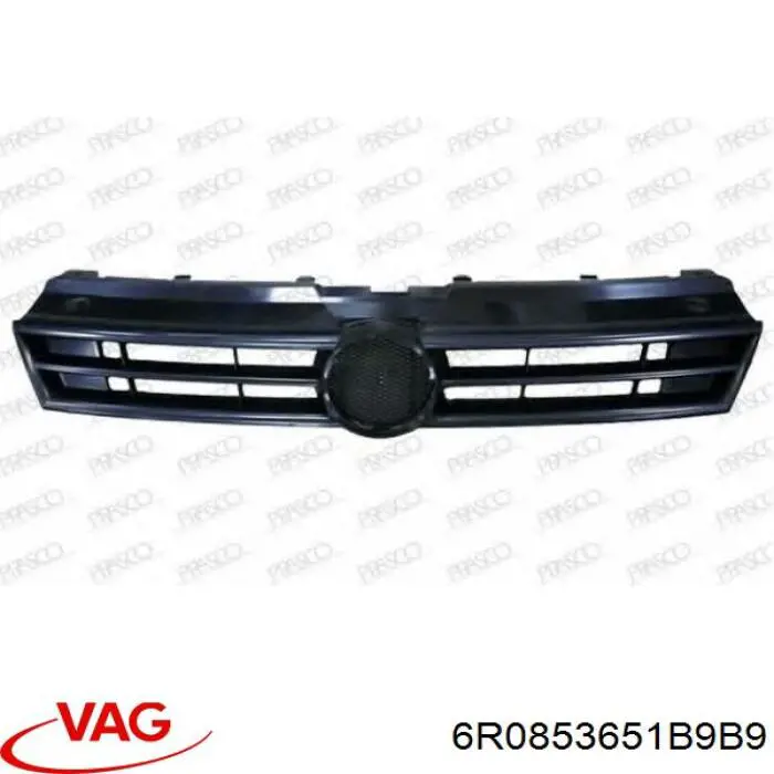 Grelha central do pára-choque dianteiro VAG 6R0853651B9B9 preço, a partir de 42,19 USD