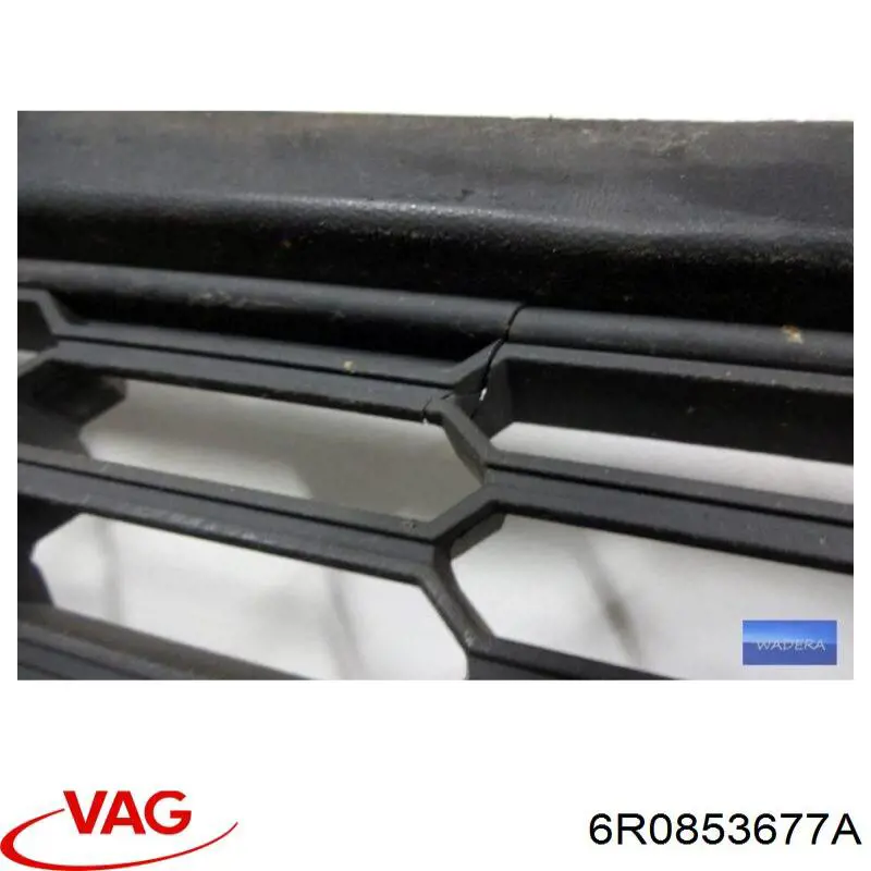 6R0853677A VAG Grelha central do pára-choque dianteiro
