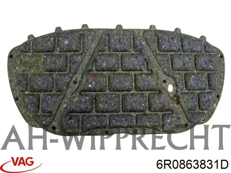 Isolamento de ruído da capota VAG 6R0863831D preço, a partir de 224,66 USD