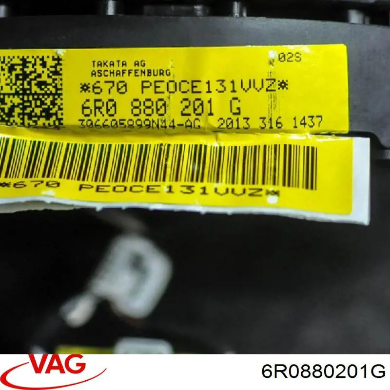 Cinto de segurança (AIRBAG) de condutor VAG 6R0880201G preço, a partir de 151,19 USD