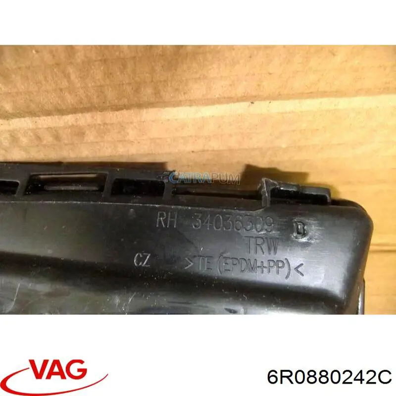Cinto de segurança (AIRBAG) de estore lateral direito VAG 6R0880242C preço, a partir de 163,45 USD