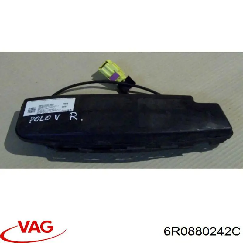 6R0880242C VAG Cinto de segurança (AIRBAG) de estore lateral direito