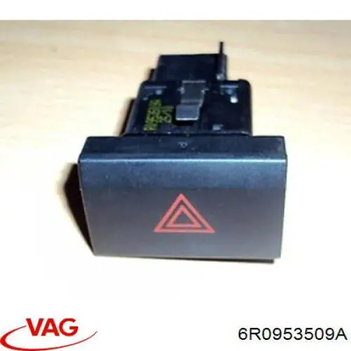 Botão de ativação do sinal de emergência Volkswagen Polo V RUS 602, 604, 612, 614