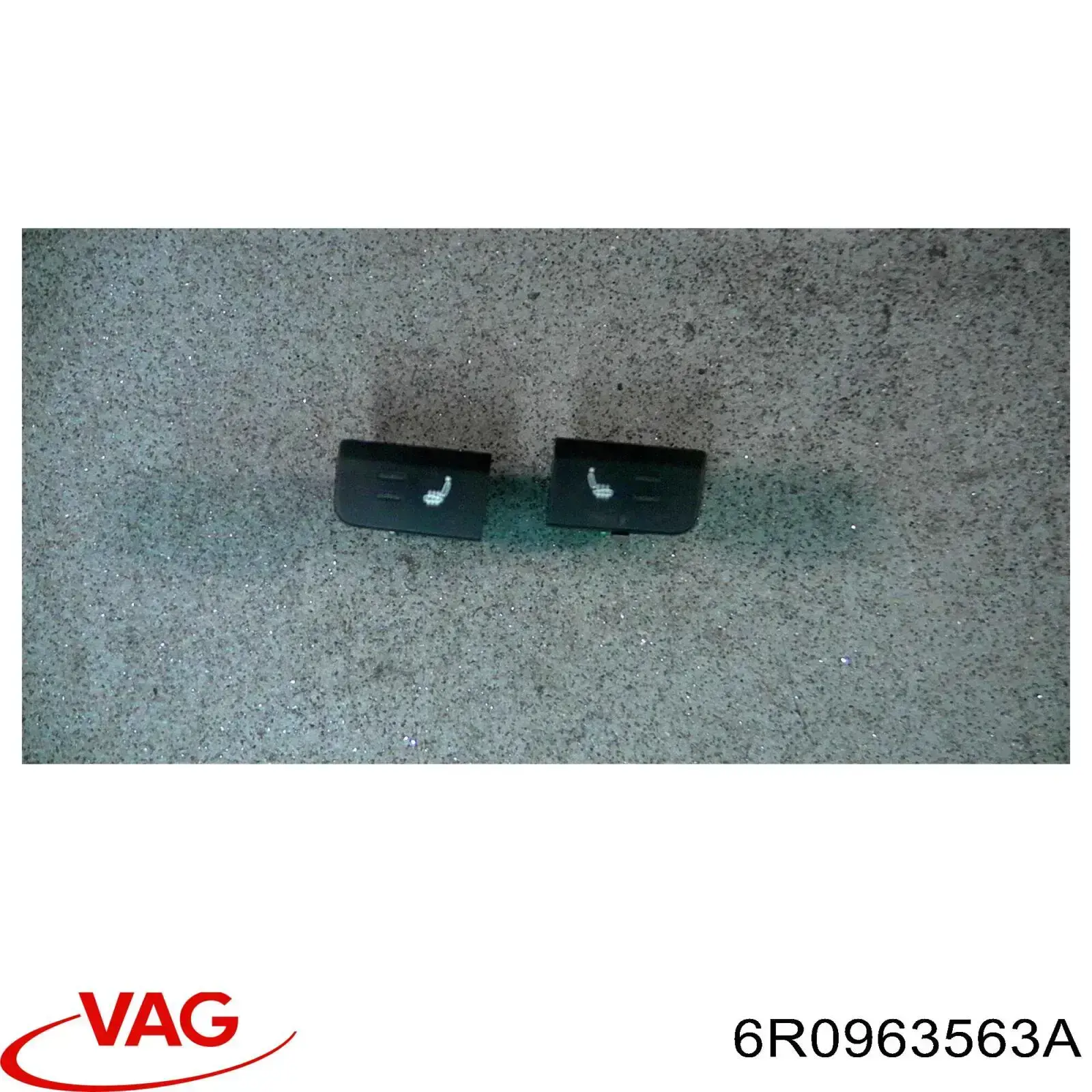6R0963563A VAG Botão de ativação de aquecimento do assento
