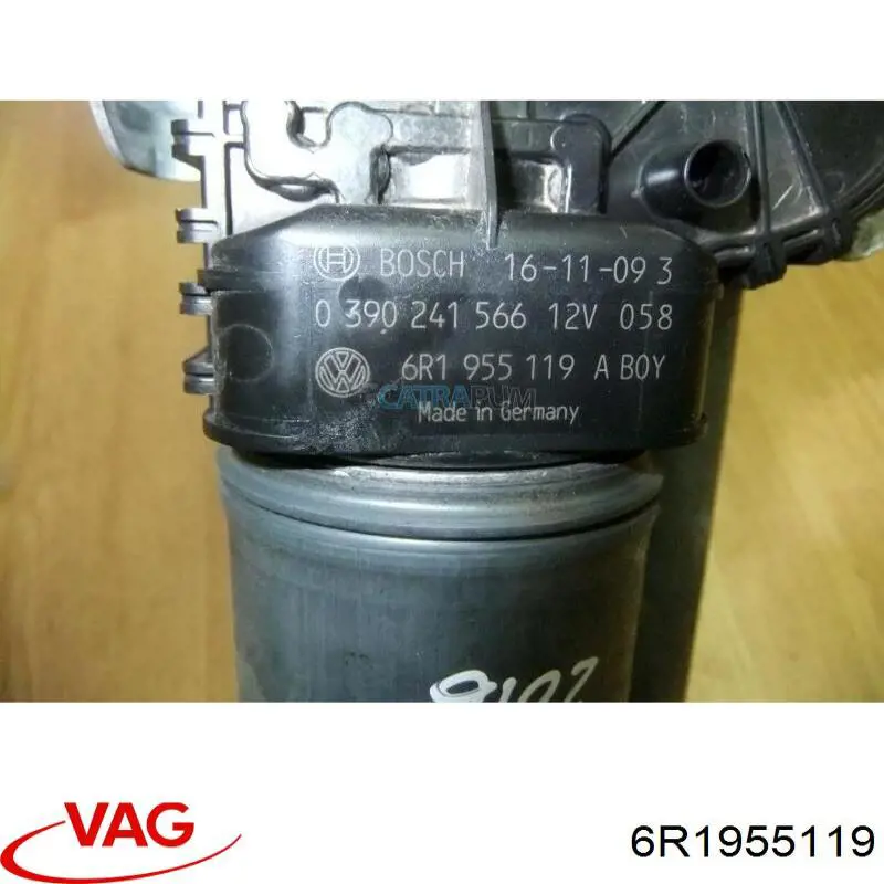 Compre 6R1955119 VAG Motor de limpador pára-brisas do pára-brisas